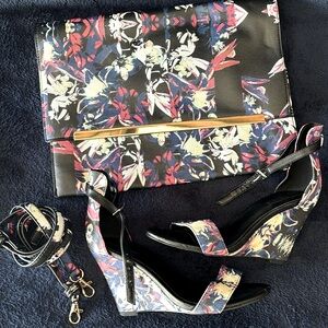 Aldo Clutch/Crossbody and Wedge Heel Set |Size 5 Shoe